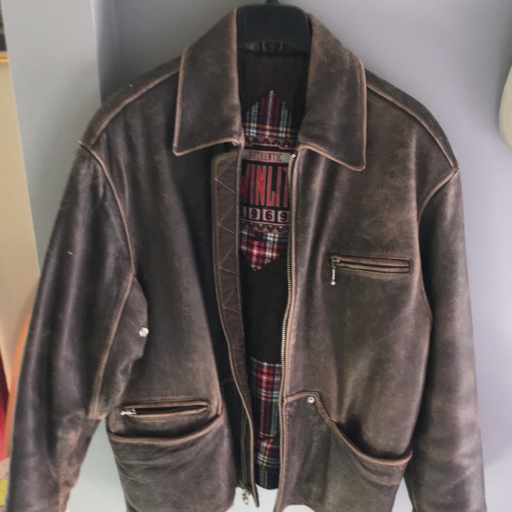 Winlit 1969 leather jacket size S